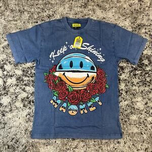 NWT MARKET STUDIOS SMILEY® KEEP ON SHINING WASHED T-SHIRT SIZE M